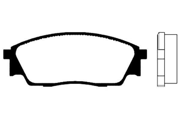KAVO PARTS Комплект тормозных колодок, дисковый тормоз BP-8004